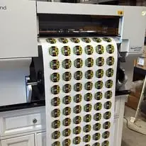 Sheet of custom printed stickers
